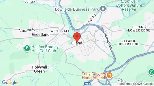 Apartments for rent i Elland - West Yorkshire - kort over placeringen