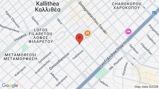 Apartments for rent in Kallithea - Photo from Google Street View