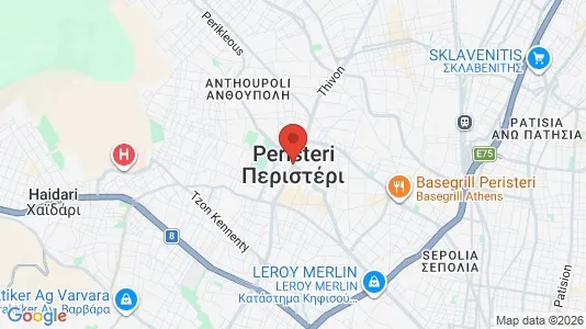 Houses for rent i Peristeri - kort over placeringen