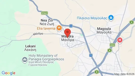 Houses for rent in Mandra-Eidyllia - Photo from Google Street View