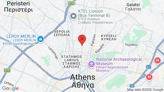 Apartments for rent i Athens Agios Panteleimonas - kort over placeringen