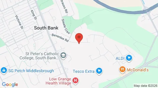 Apartments for rent i Middlesbrough - Cleveland - kort over placeringen