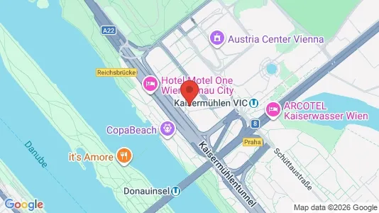 Apartments for rent i Vienna Donaustadt - kort over placeringen