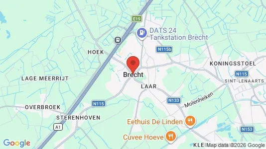 Houses for rent i Brecht - kort over placeringen