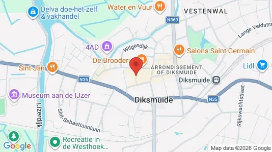 Apartments for rent in Diksmuide - Photo from Google Street View