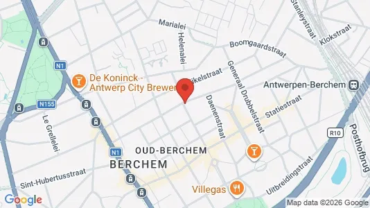 Apartments for rent i Antwerp Berchem - kort over placeringen