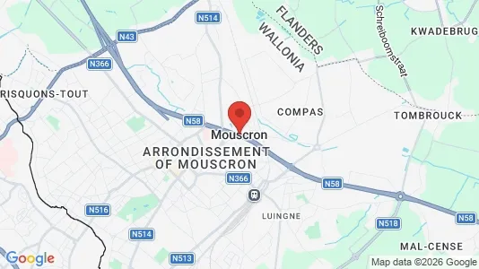 Apartments for rent in Moeskroen - Photo from Google Street View