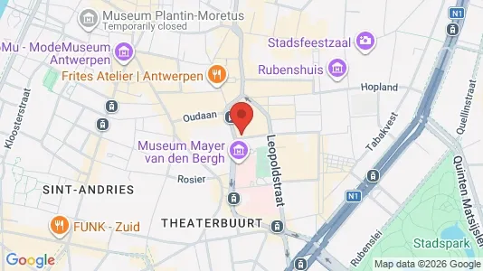 Apartments for rent i Stad Antwerp - kort over placeringen