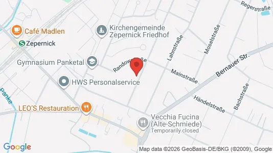 Apartments for rent i Barnim - kort over placeringen