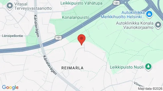 Apartments for rent i Helsinki Läntinen - kort over placeringen