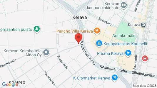 Apartments for rent i Kerava - kort over placeringen