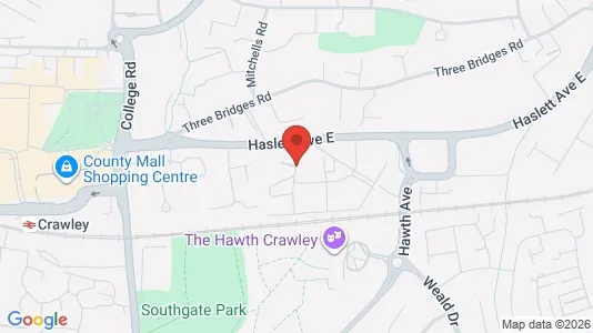 Apartments for rent in Crawley - West Sussex - Photo from Google Street View