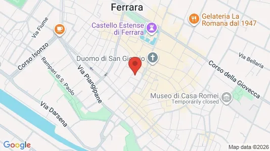 Rooms for rent i Ferrara - kort over placeringen