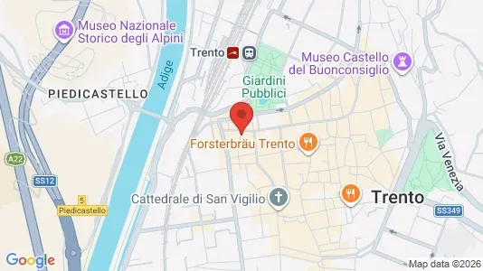Rooms for rent i Trento - kort over placeringen