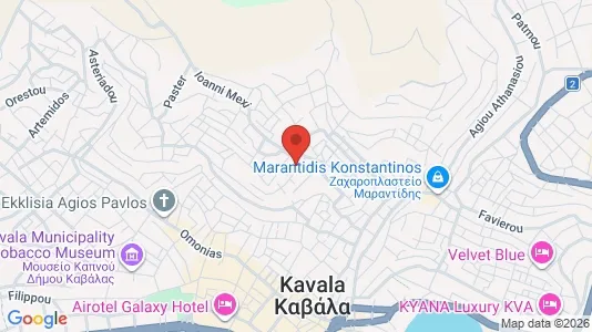 Apartments for rent i Kavala - kort over placeringen