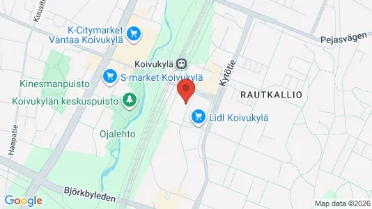 Apartments for rent i Vantaa - kort over placeringen