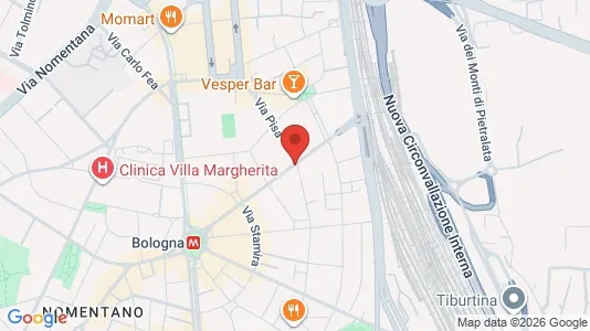 Rooms for rent i Roma Municipio II – Parioli/Nomentano - kort over placeringen