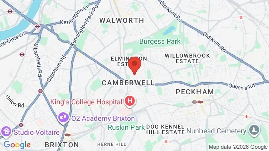 Apartments for rent i London SE5 - kort over placeringen
