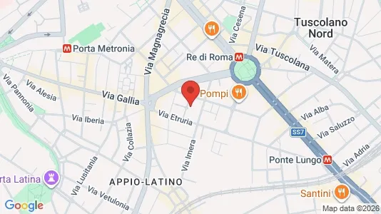 Apartments for rent i Roma Municipio VII – Appio-Latino/Tuscolano/Cinecittà - kort over placeringen