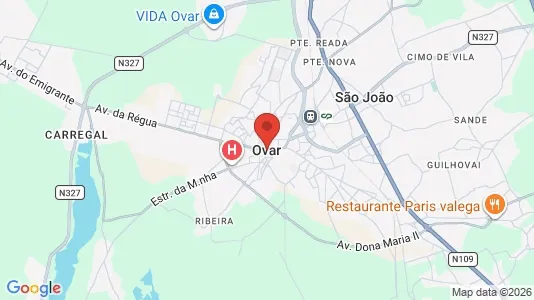 Apartments for rent i Ovar - kort over placeringen