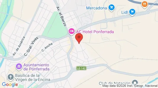 Rooms for rent i León - kort over placeringen