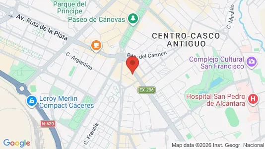 Apartments for rent in Cáceres - Photo from Google Street View