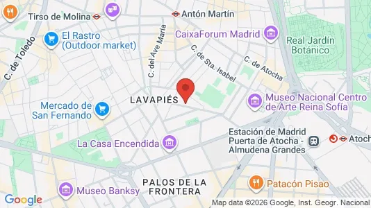 Apartments for rent i Madrid Centro - kort over placeringen