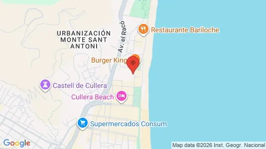 Apartments for rent i Cullera - kort over placeringen