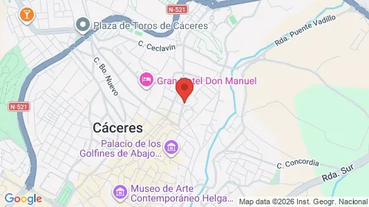 Apartments for rent in Cáceres - Photo from Google Street View