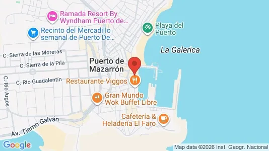 Apartments for rent i Mazarrón - kort over placeringen