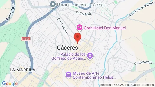 Apartments for rent in Cáceres - Photo from Google Street View
