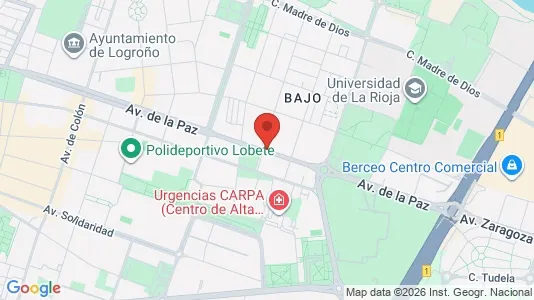 Apartments for rent i Logroño - kort over placeringen