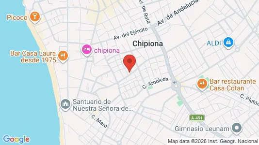 Apartments for rent i Chipiona - kort over placeringen