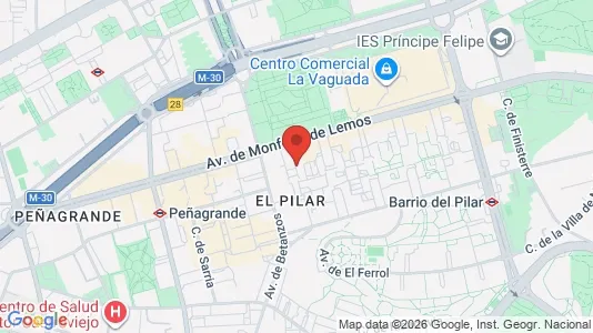 Apartments for rent i Madrid Fuencarral-El Pardo - kort over placeringen