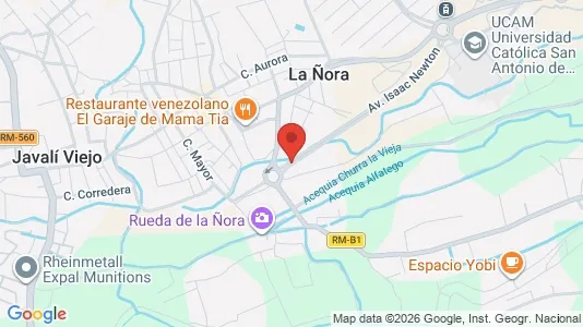 Apartments for rent i Murcia - kort over placeringen