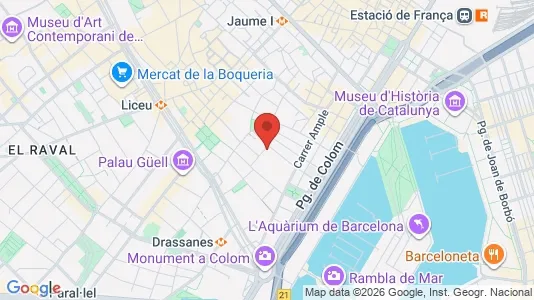 Apartments for rent i Barcelona Ciutat Vella - kort over placeringen