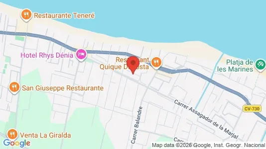 Apartments for rent in Dénia - Photo from Google Street View