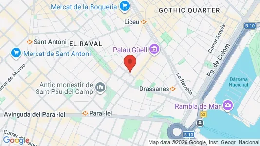 Apartments for rent i Barcelona Ciutat Vella - kort over placeringen