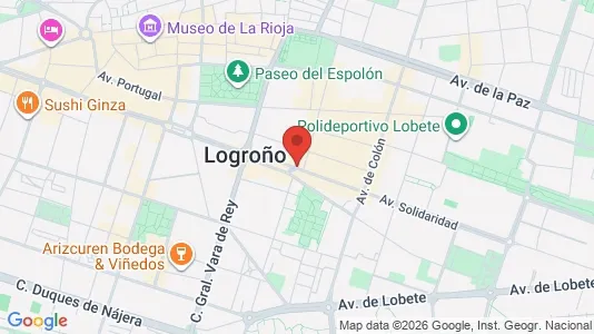 Apartments for rent i Logroño - kort over placeringen