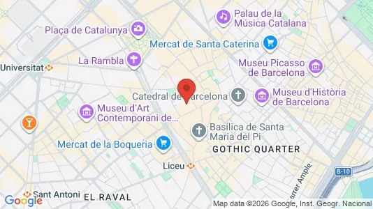 Apartments for rent i Barcelona Ciutat Vella - kort over placeringen