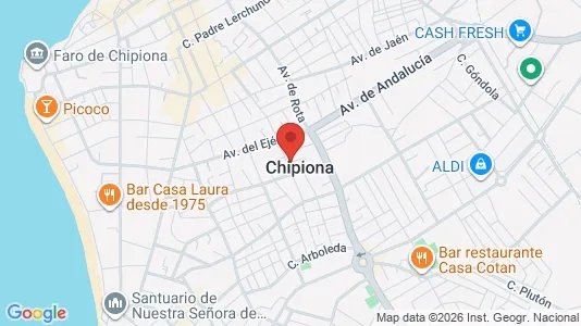 Apartments for rent in Chipiona - Photo from Google Street View