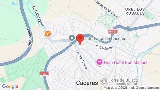 Apartments for rent in Cáceres - Photo from Google Street View
