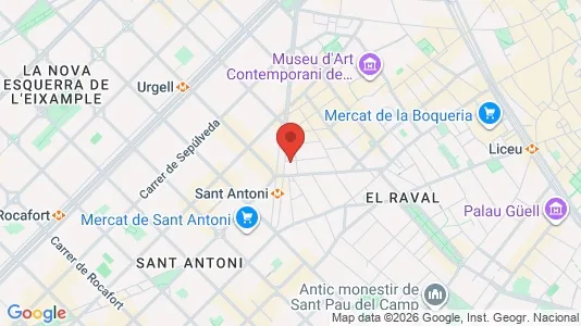 Apartments for rent i Barcelona Ciutat Vella - kort over placeringen