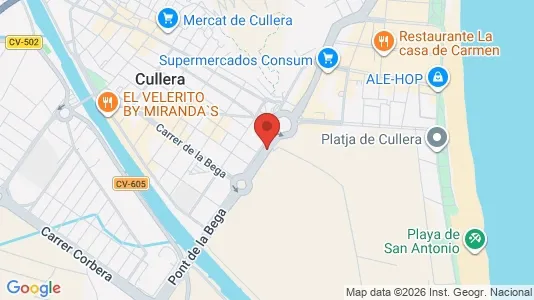 Apartments for rent in Cullera - Photo from Google Street View