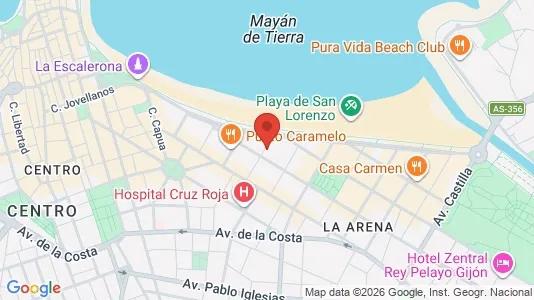 Apartments for rent in Gijón - Photo from Google Street View