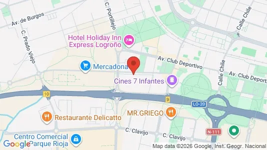 Apartments for rent i Logroño - kort over placeringen