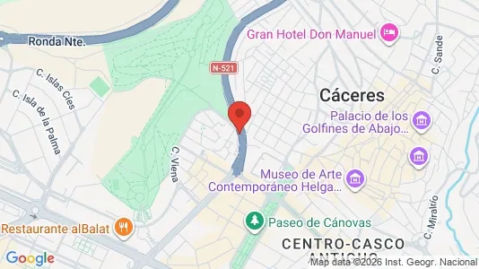Apartments for rent in Cáceres - Photo from Google Street View