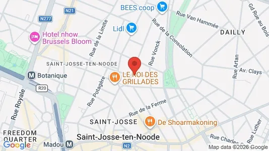 Apartments for rent i Brussels Sint-Joost-ten-Node - kort over placeringen