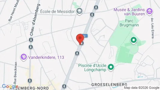Apartments for rent i Brussels Ukkel - kort over placeringen