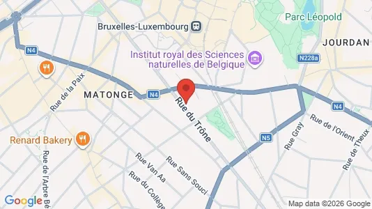 Apartments for rent i Brussels Elsene - kort over placeringen